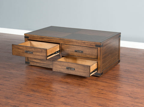 Safari - Coffee Table - Dark Brown - Premium Coffee Tables from Sunny Designs - Just $761! Shop now at brett interiors