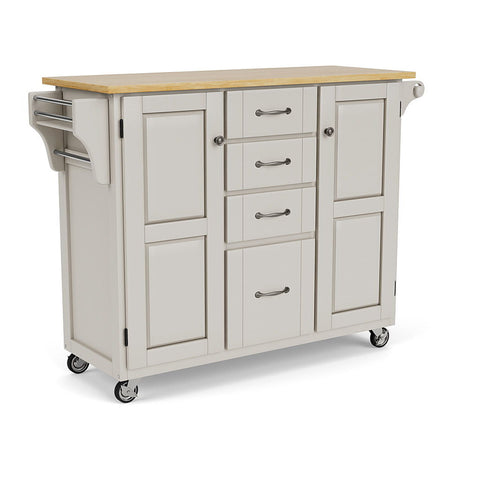 Create-A-Cart - Kitchen Cart - Natural Wood Top - Premium Islands & Carts from Homestyles - Just $722.50! Shop now at brett interiors