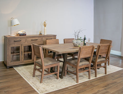 Natural Parota - Table - Light Brown - Premium Dining Tables from International Furniture Direct - Just $1400! Shop now at brett interiors