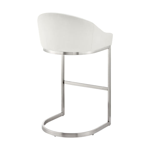 Katherine - Bar Stool - Brushed Steel - Premium Counter Height (24"-27") from Armen Living - Just $337.50! Shop now at brett interiors