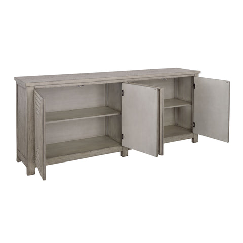 Spalding - Four Door Credenza - Gray - Premium Credenzas from Coast2Coast Home - Just $4950! Shop now at brett interiors