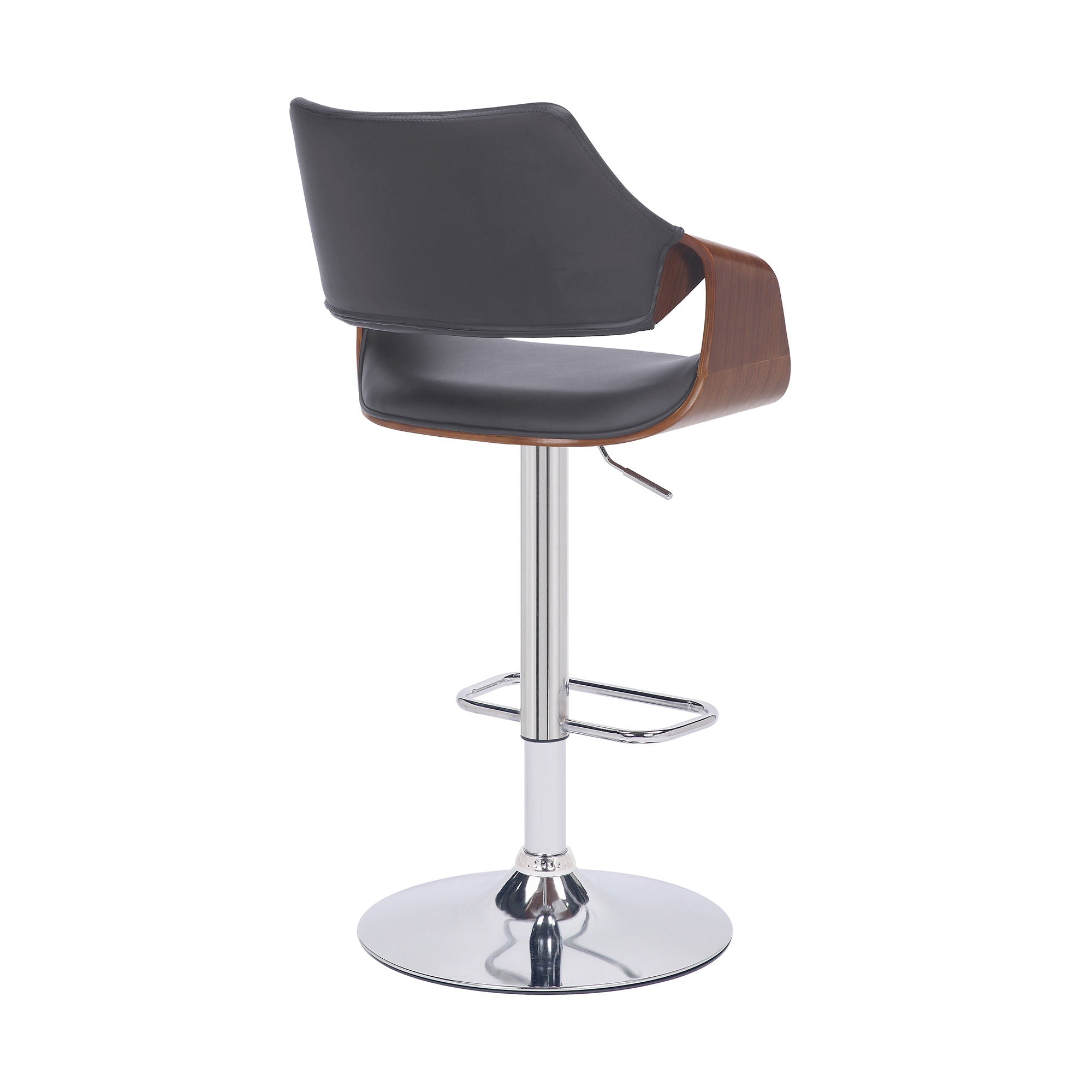 Aspen - Adjustable Bar Stool Chrome Base - Premium Adjustable Height from Armen Living - Just $262.50! Shop now at brett interiors