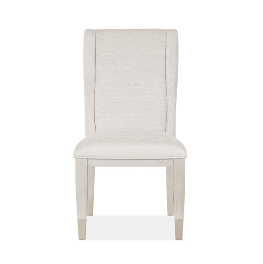 Lenox - Upholstered Host Side Chair (Set of 2) - Warm Silver - Premium Chair Sets from Magnussen Furniture - Just $640! Shop now at brett interiors