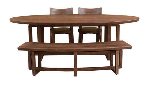 Arcadia - Oval Dining Table (2 Cartons) - Vinegar Brown - Premium Dining Tables from Coast2Coast Home - Just $4950! Shop now at brett interiors