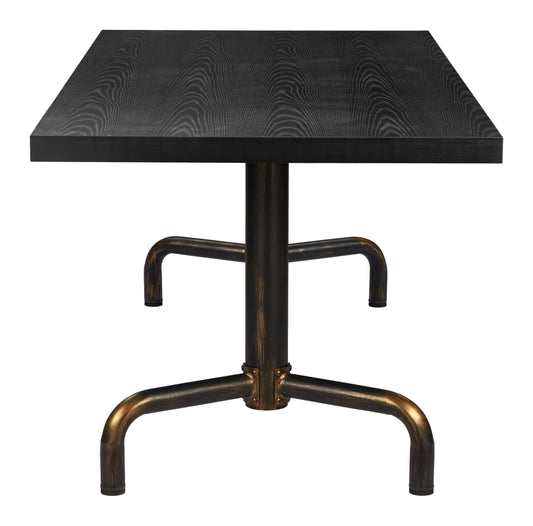 Neum - Dining Table - Black - Premium Dining Tables from Zuo Modern - Just $2000! Shop now at brett interiors