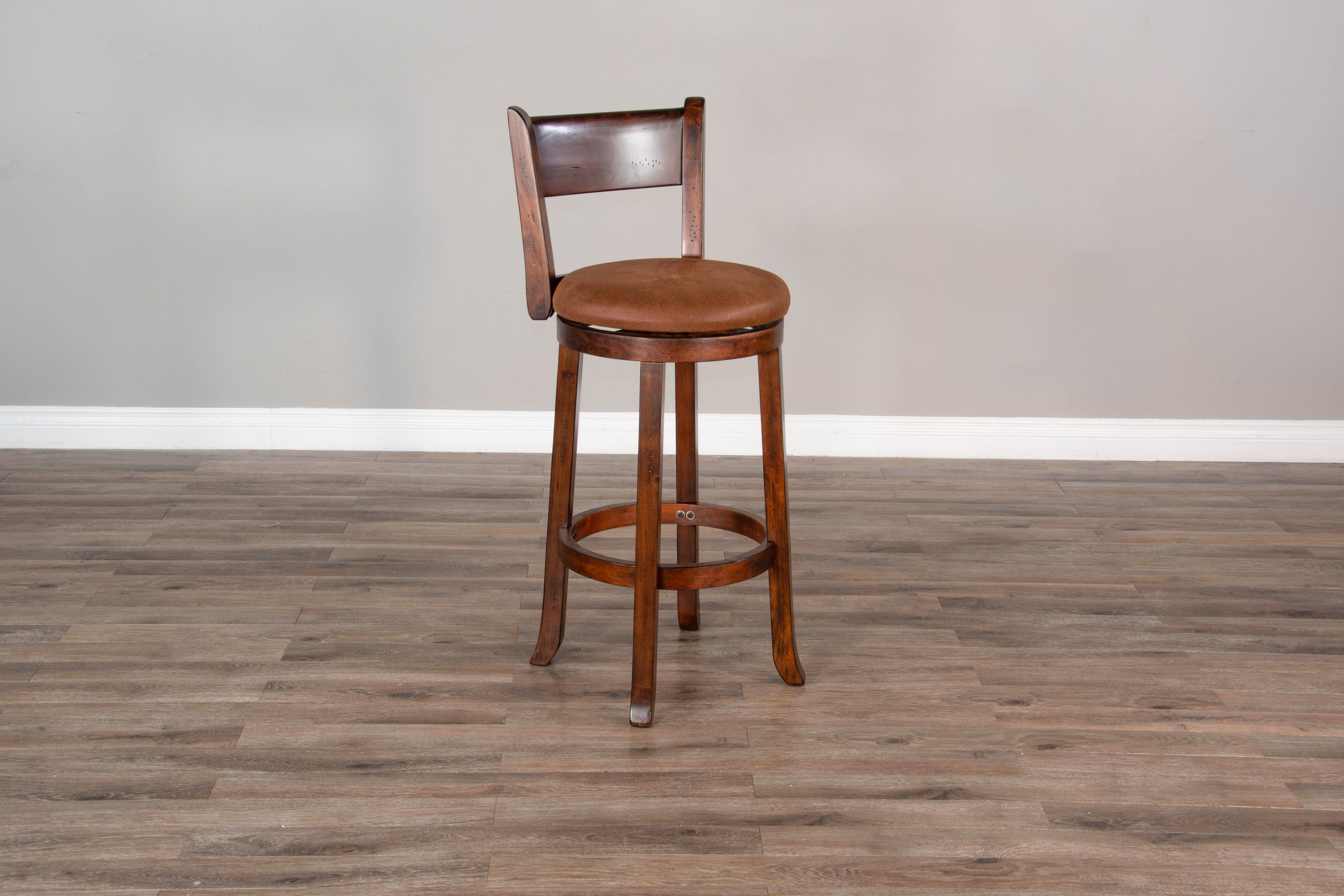 Santa Fe - Swivel Barstool With Cushion Seat & Back - Premium Bar Height (28"-30") from Sunny Designs - Just $187! Shop now at brett interiors