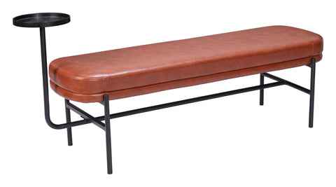 Ploce - Bench - Brown - Premium Upholstered Benches from Zuo Modern - Just $925! Shop now at brett interiors