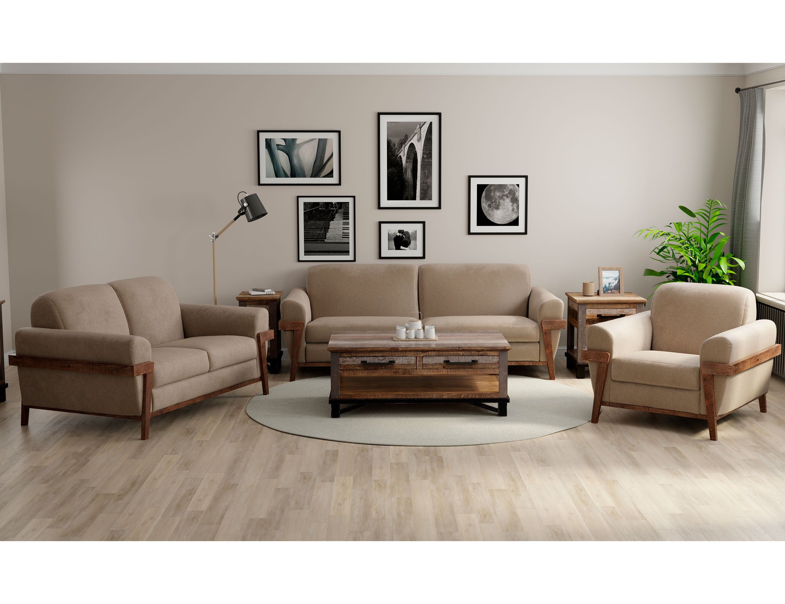 Loft Brown - Arm Chair - Premium Arm Chairs from International Furniture Direct - Just $997.50! Shop now at brett interiors