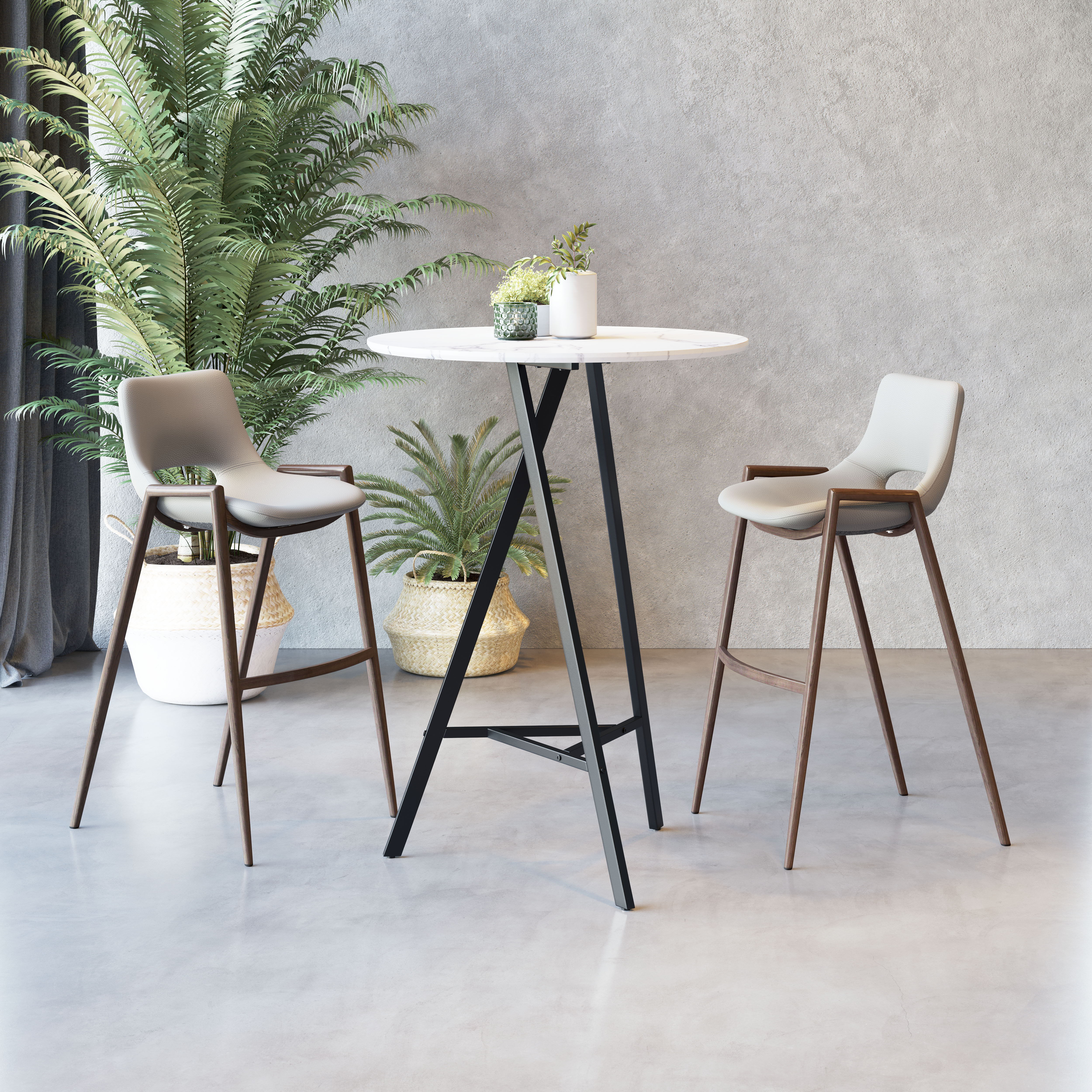 Desi - Barstool (Set of 2) - Premium Stool Sets from Zuo Modern - Just $1400! Shop now at brett interiors