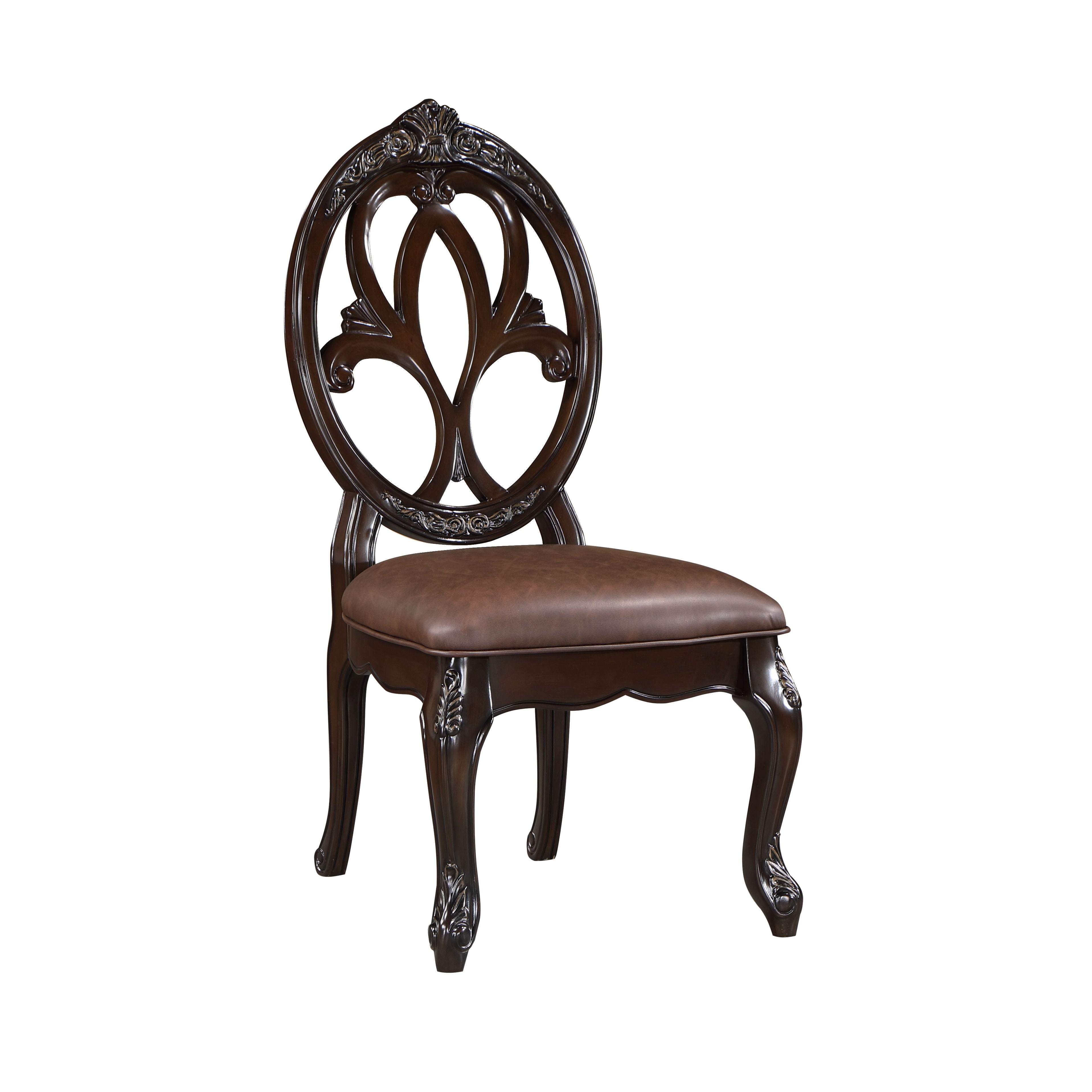 Palazzo Marina - Side Chair (Set of 2) - Dark Brown - Premium Chair Sets from New Classic - Just $575! Shop now at brett interiors