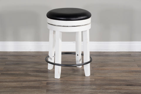 Carriage House - Swivel Stool With Cushion Seat - Premium Counter Height (24"-27") from Sunny Designs - Just $177! Shop now at brett interiors