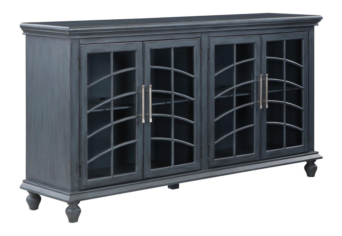 Shutter - Four Door Credenza - Gray - Premium Credenzas from Coast2Coast Home - Just $3300! Shop now at brett interiors