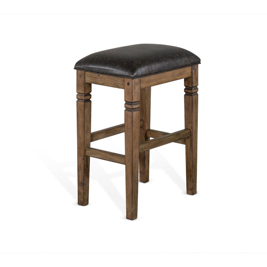 Doe Valley - Backless Stool With Cushion Seat - Brown / Black - Premium Bar Height (28"-30") from Sunny Designs - Just $150! Shop now at brett interiors