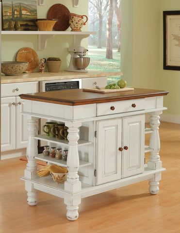 Montauk - Kitchen Island - Wood - White - Premium Islands & Carts from Homestyles - Just $2199.98! Shop now at brett interiors