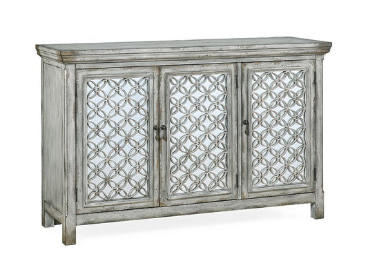 Cara - Three Door Credenza - Lizzy Hazy Gray / Mirror - Premium Credenzas from Coast2Coast Home - Just $3300! Shop now at brett interiors