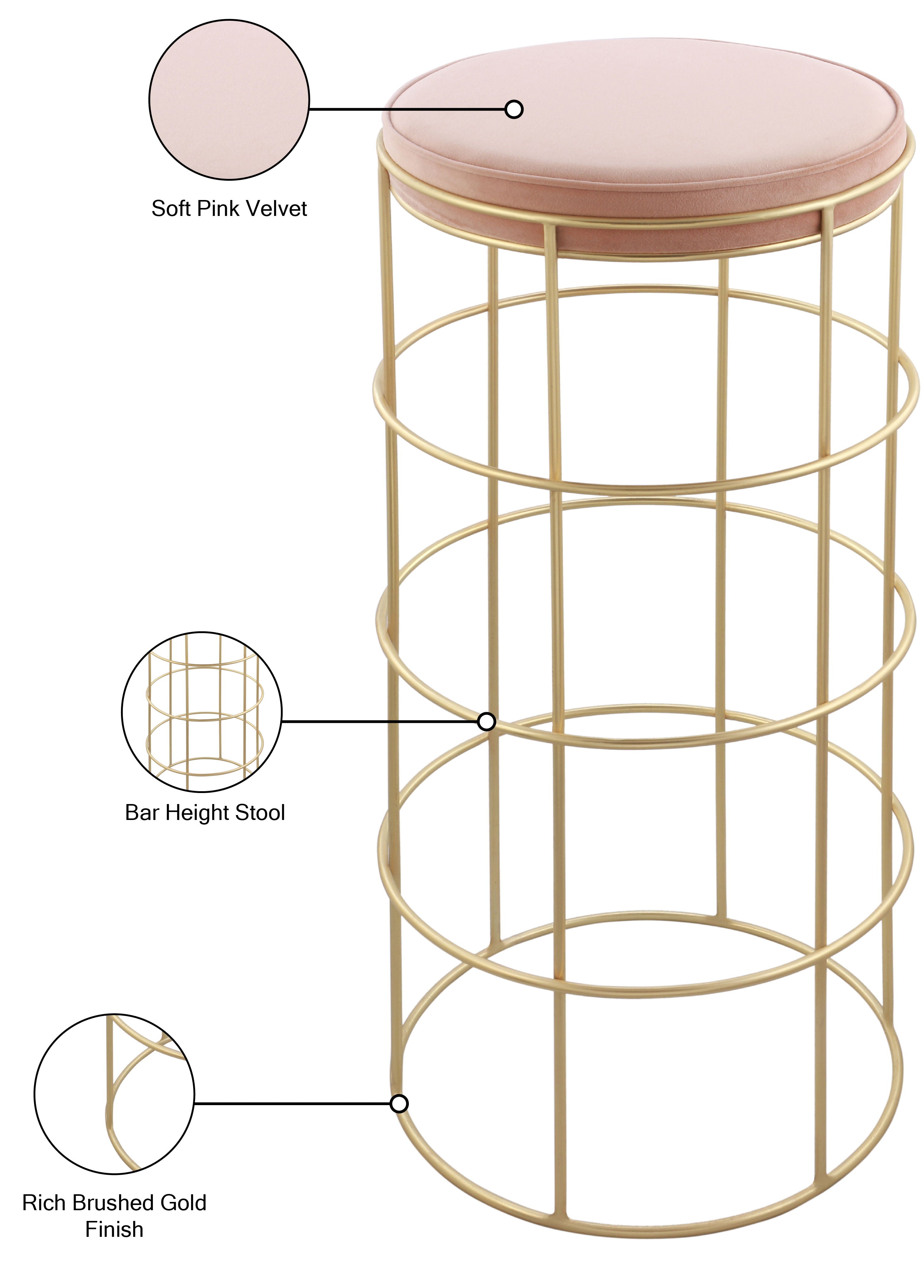 Rebar - Bar Stool - Premium Bar Height (28"-30") from Meridian Furniture - Just $262.50! Shop now at brett interiors