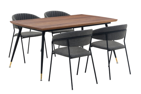 Messina And Nara - Rectangular Dining Set - Premium 5 Piece Dining Room Sets from Armen Living - Just $1115! Shop now at brett interiors