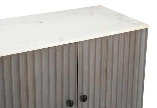 Nebulous - Four Door Credenza - Gray / White - Premium Credenzas from Coast2Coast Home - Just $4950! Shop now at brett interiors