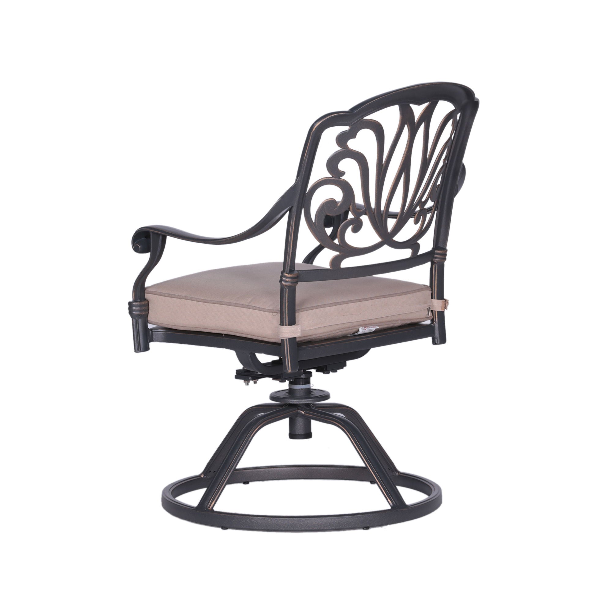 Patio Outdoor Aluminum Dining Swivel Rocker Chairs With Cushion (Set of 2) - Premium Chair Sets from Gather Craft - Just $763! Shop now at brett interiors