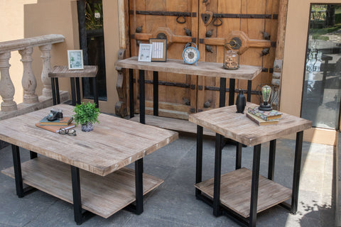 Old Wood - Sofa Table - Drift Sand - Premium Sofa Tables from International Furniture Direct - Just $650! Shop now at brett interiors