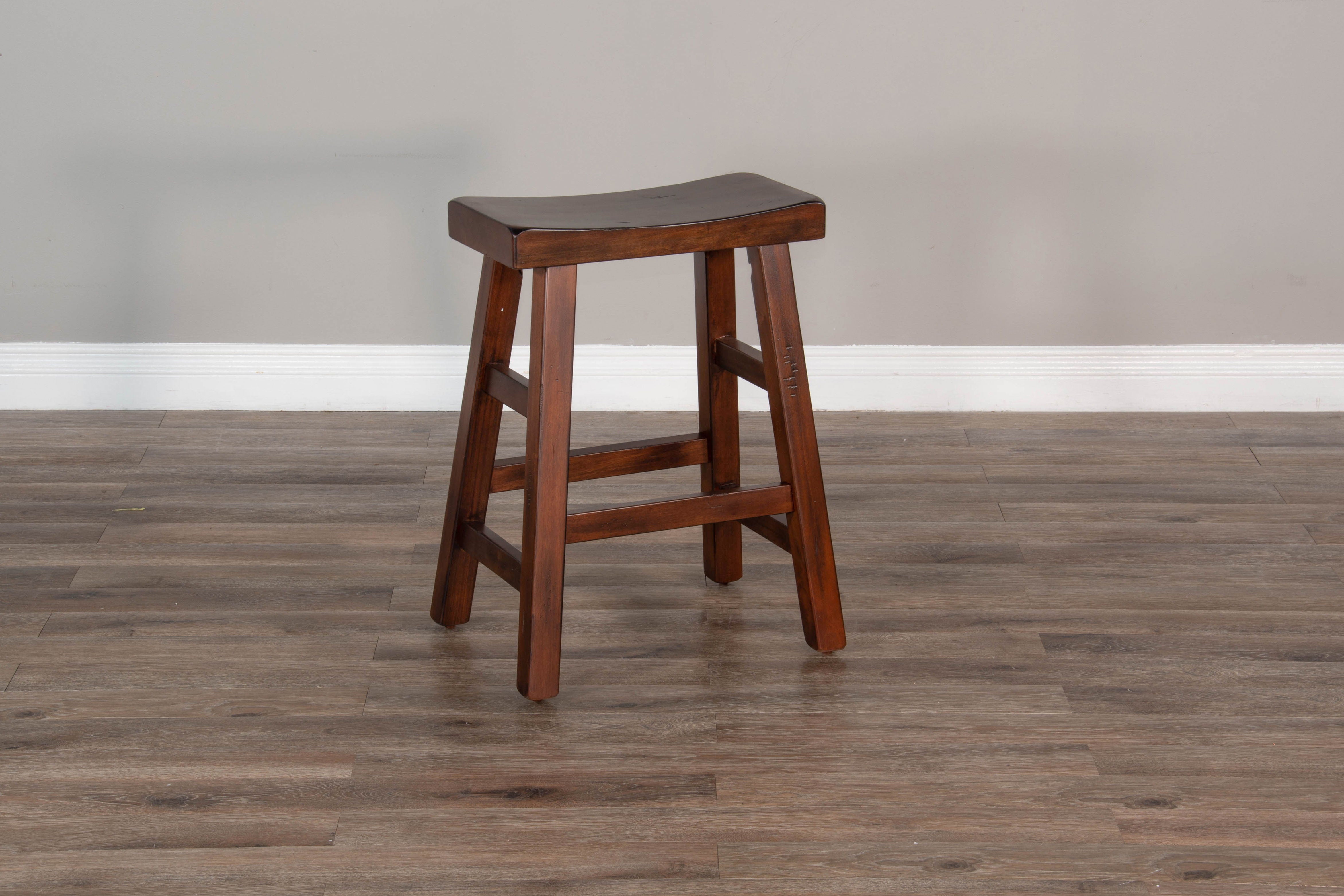 Santa Fe - Saddle Seat Stool With Wood Seat - Premium Counter Height (24"-27") from Sunny Designs - Just $112! Shop now at brett interiors