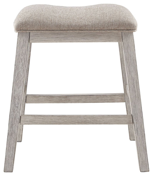 Skempton - White - Upholstered Stool (Set of 2) - Premium Stool Sets from Signature Design by Ashley® - Just $179.05! Shop now at brett interiors