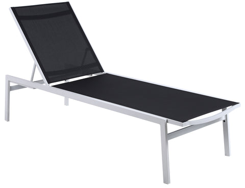 Santorini - Outdoor Patio Chaise Lounge Chair with Chrome Base - Premium Chaises from Meridian Furniture - Just $500! Shop now at brett interiors