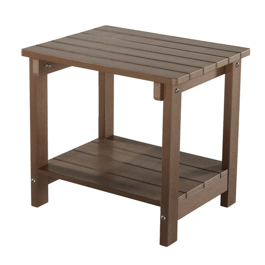 Key West - Weather Resistant Outdoor Indoor Plastic Wood End Table - Premium End Tables from Gather Craft - Just $123! Shop now at brett interiors