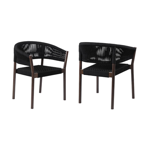 Doris - Indoor / Outdoor Dining Chair (Set of 2) - Premium Chair Sets from Armen Living - Just $900! Shop now at brett interiors