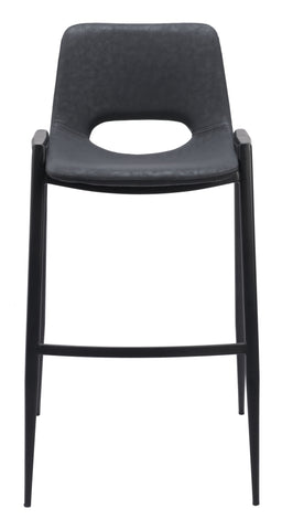 Desi - Bar Chair (Set of 2) - Black - Premium Stool Sets from Zuo Modern - Just $1450! Shop now at brett interiors