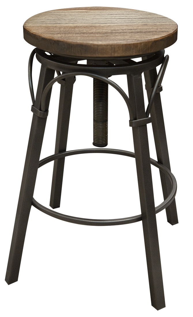 Marquez - Swivel Stool - Two Tone Light Brown - Premium Counter Height (24"-27") from International Furniture Direct - Just $307.50! Shop now at brett interiors