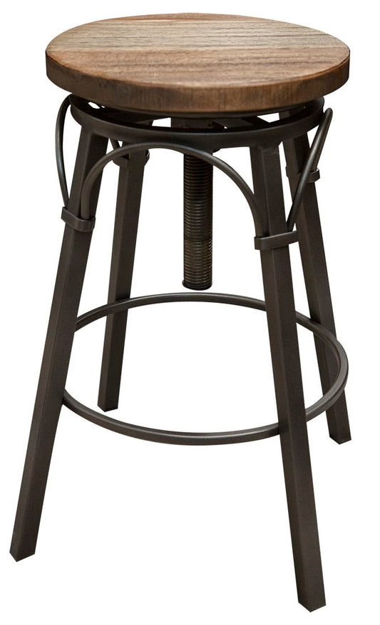 Marquez - Swivel Stool - Two Tone Light Brown - Premium Counter Height (24"-27") from International Furniture Direct - Just $307.50! Shop now at brett interiors