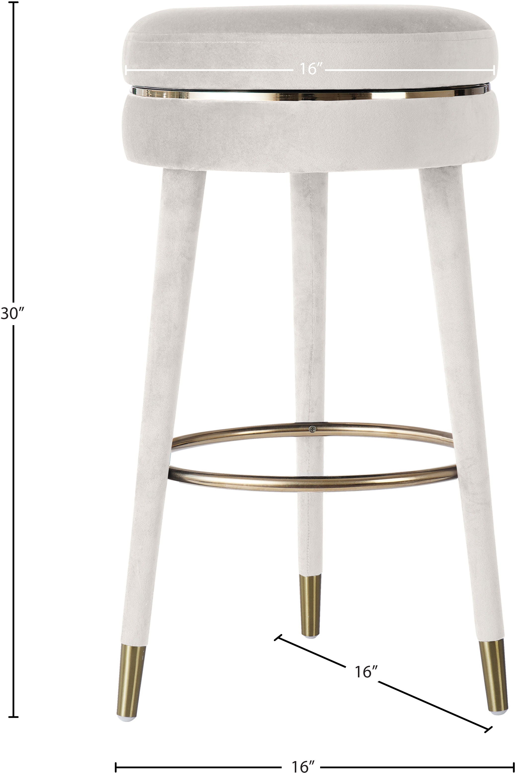 Coral - Bar Stool - Premium Bar Height (28"-30") from Meridian Furniture - Just $362.50! Shop now at brett interiors