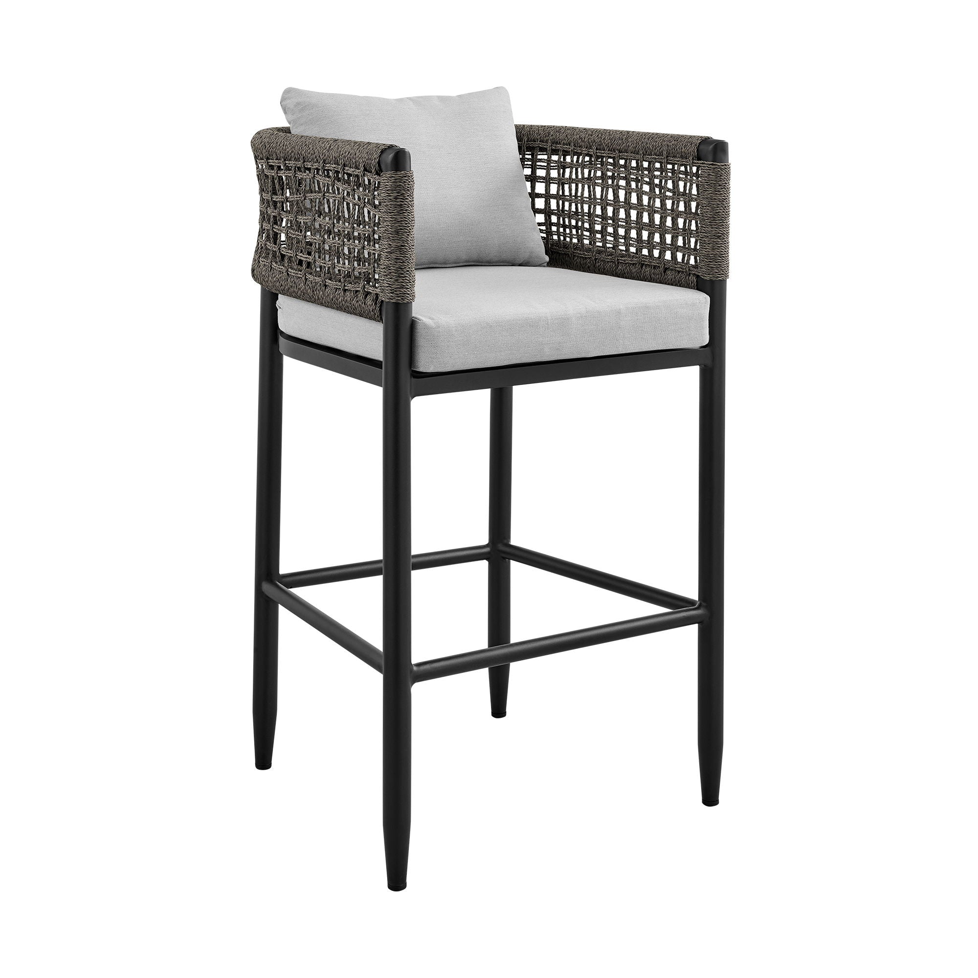 Alegria - Outdoor Patio Bar Stool With Cushions - Premium Counter Height (24"-27") from Armen Living - Just $887.50! Shop now at brett interiors