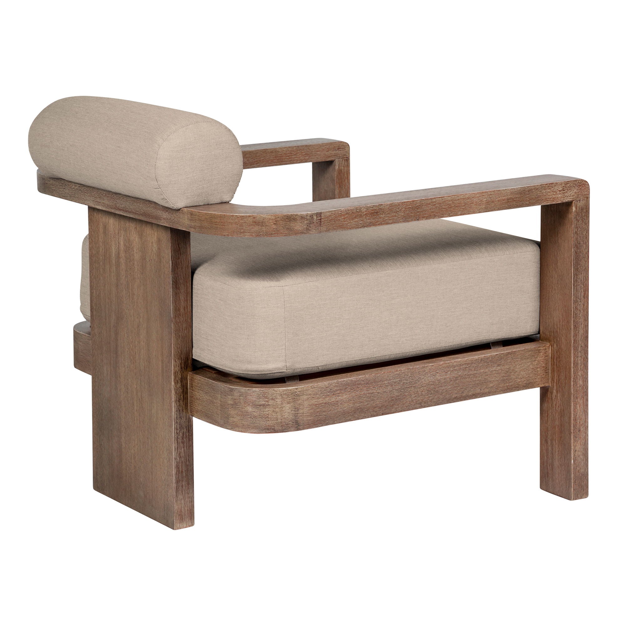 Relic - Outdoor Patio Chair - Weathered Eucalyptus / Taupe - Premium Arm Chairs from Armen Living - Just $1215! Shop now at brett interiors