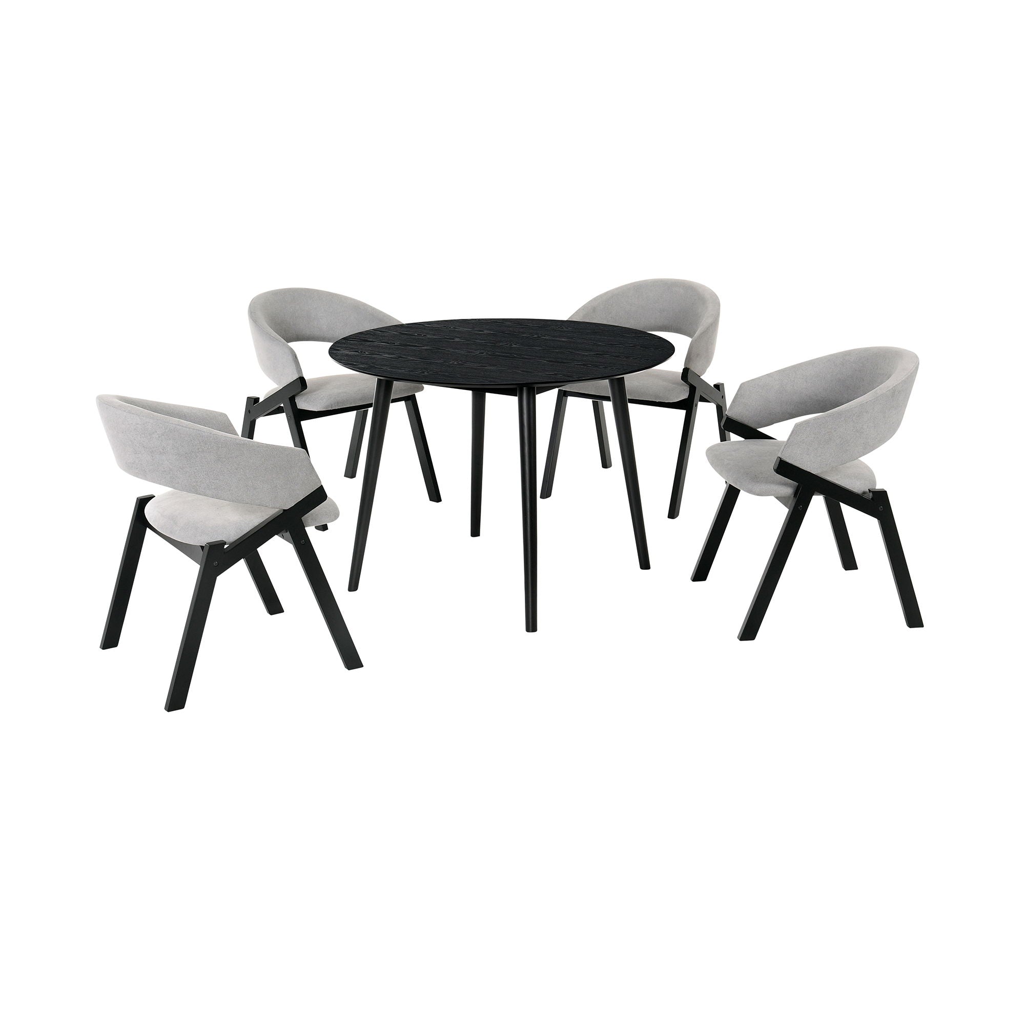 Arcadia - Round Dining Room Set - Premium 5 Piece Dining Room Sets from Armen Living - Just $1272.50! Shop now at brett interiors