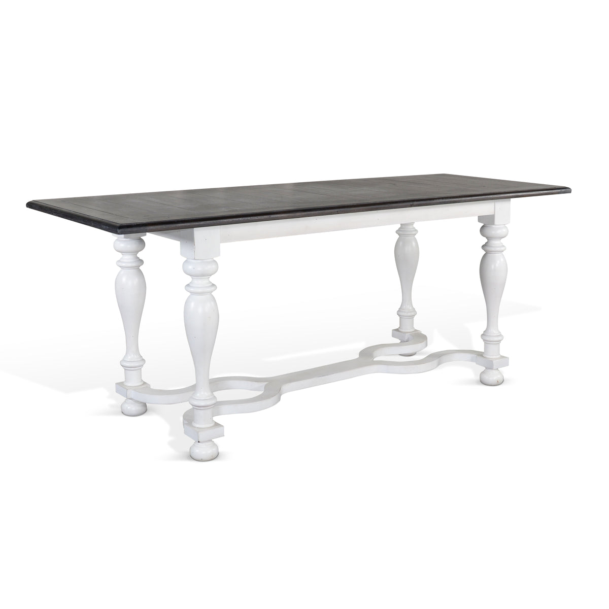 Carriage House - Friendship Table - White / Dark Brown - Premium Dining Tables from Sunny Designs - Just $811! Shop now at brett interiors