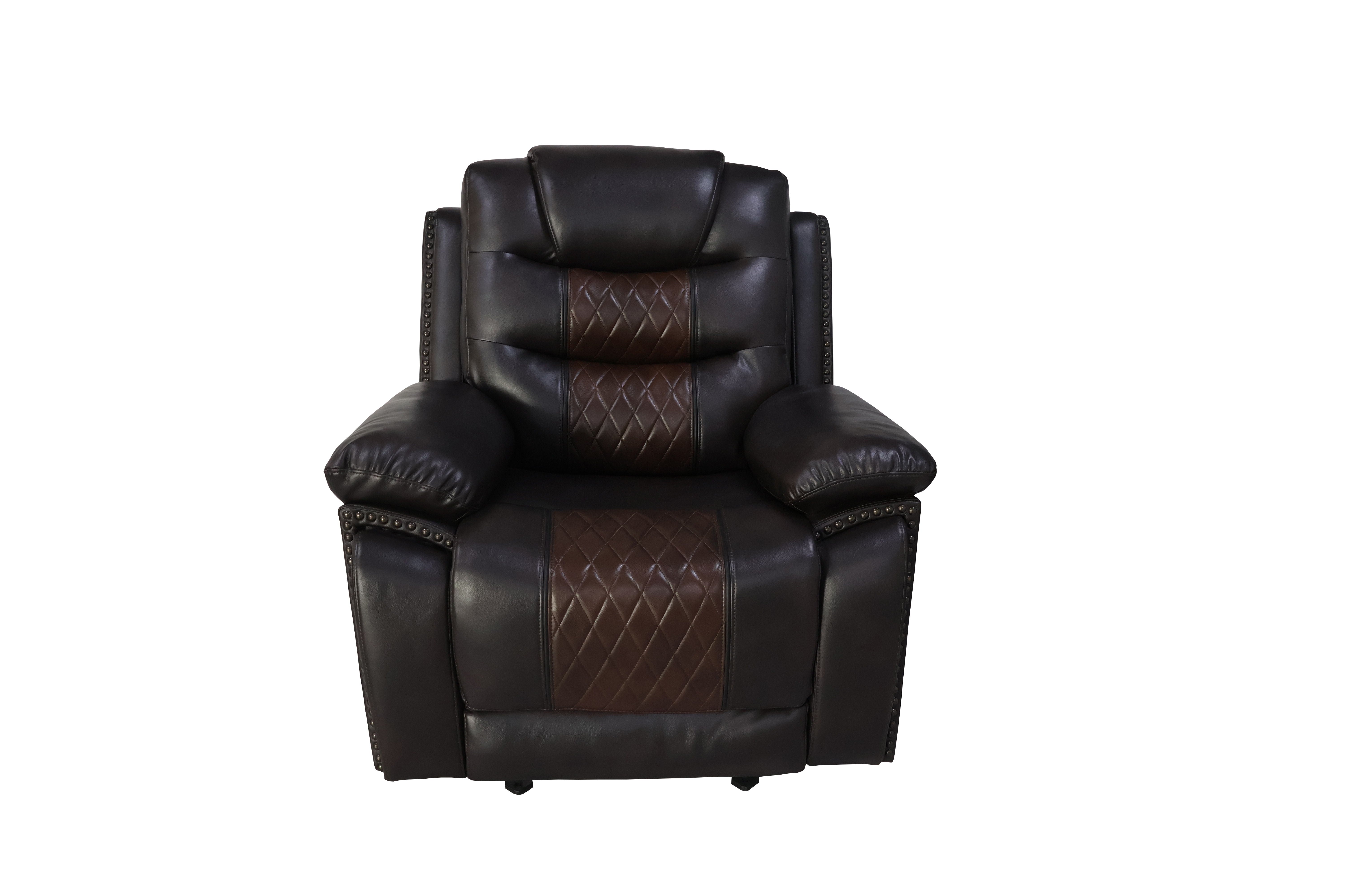 Nikko - Glider Recliner - Two Tone Brown - Premium Glider Chairs from New Classic - Just $572.50! Shop now at brett interiors