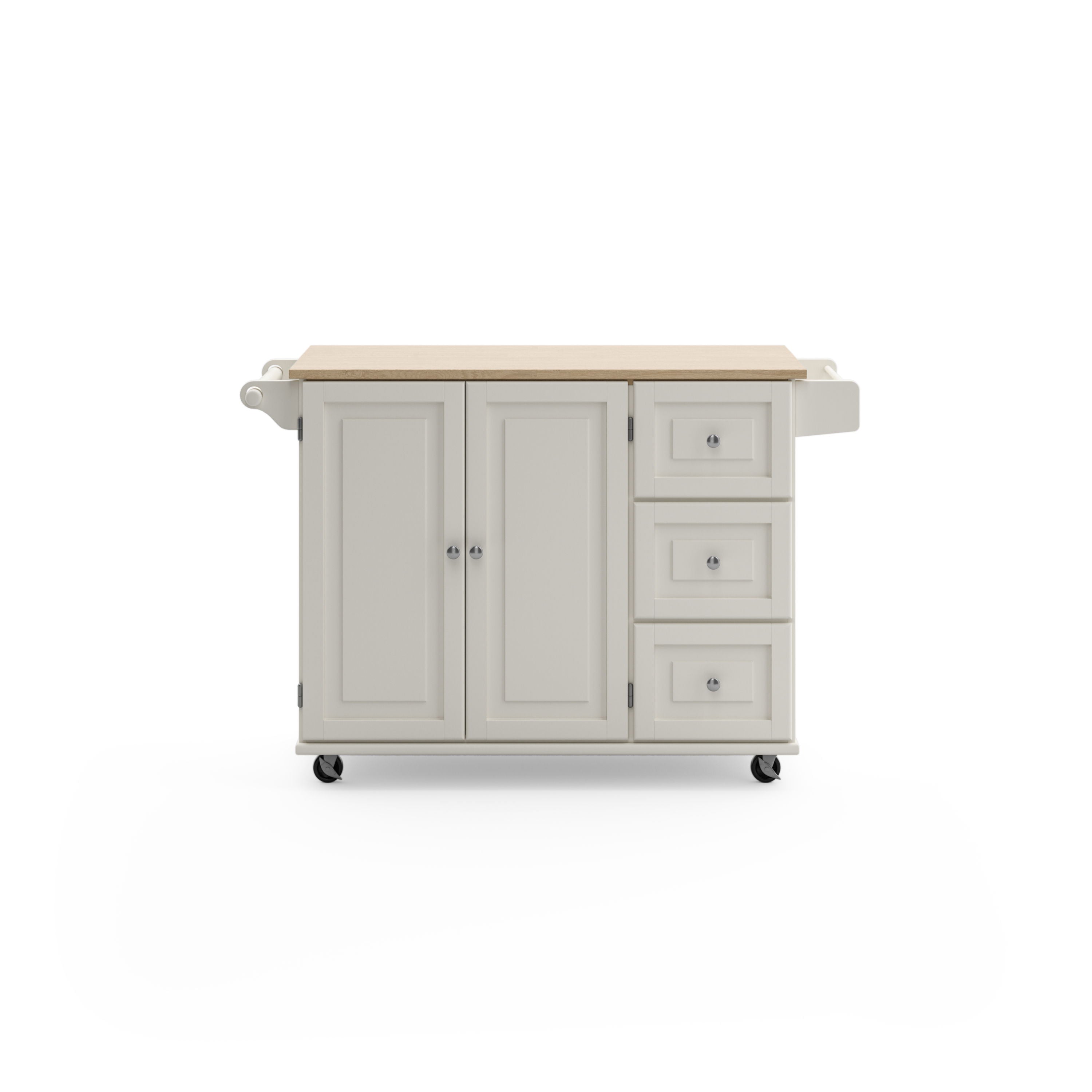 Blanche - Kitchen Cart - Rubber Wood Top - Premium Islands & Carts from Homestyles - Just $1249.98! Shop now at brett interiors