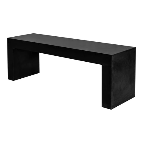 Lazarus - Outdoor Bench - Black - Premium Benches from Moe's Home Collection - Just $1747.50! Shop now at brett interiors