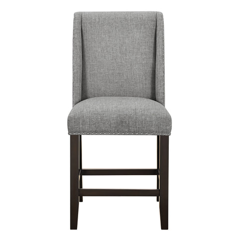 Faust - Counter Chair (Set of 2) - Gray - Premium Chair Sets from New Classic - Just $325! Shop now at brett interiors