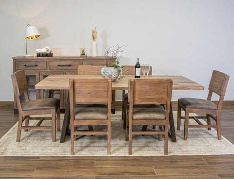 Natural Parota - Table - Light Brown - Premium Dining Tables from International Furniture Direct - Just $1400! Shop now at brett interiors