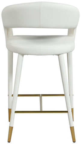 Destiny - Stool - White - Premium Adjustable Height from Meridian Furniture - Just $525! Shop now at brett interiors