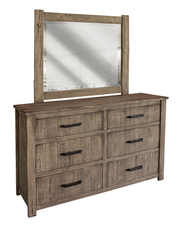 Cozumel - Mirror - Ligh Brown - Premium Bedroom Mirrors from International Furniture Direct - Just $287.50! Shop now at brett interiors