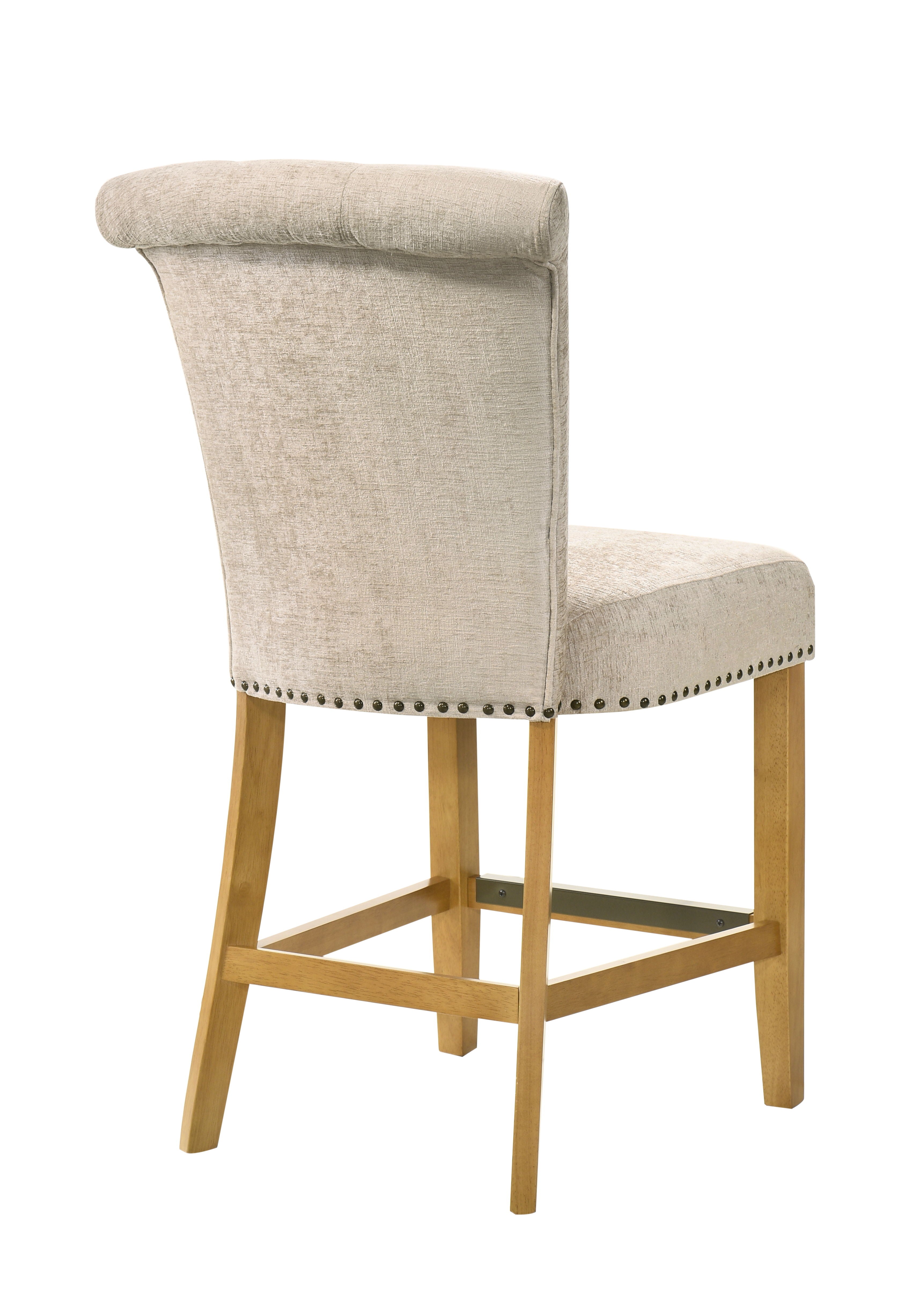 Auggie - 20.5" Fabric Counter Height Chair With Nailhead Trim - Premium Counter Height (24"-27") from Lilola Home - Just $124! Shop now at brett interiors