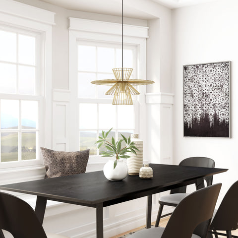 Azzi - Ceiling Lamp - Gold - Premium Ceiling Lamps from Zuo Modern - Just $575! Shop now at brett interiors