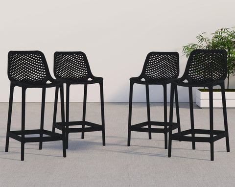 Mykonos - Outdoor Patio Stool Set - Premium Stool Sets from Meridian Furniture - Just $750! Shop now at brett interiors