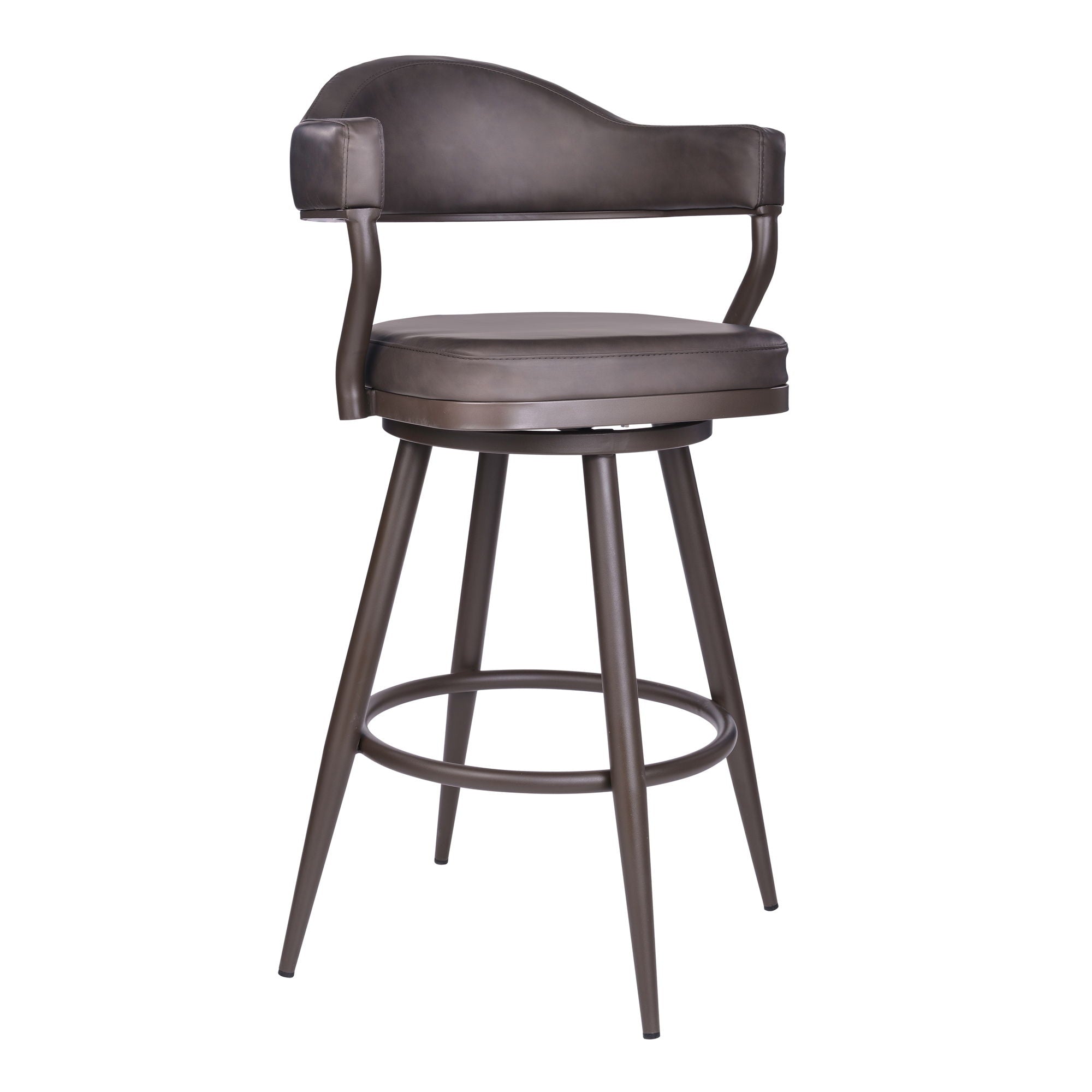 Justin - Swivel Vintage Bar Stool With Metal Legs Armen Living