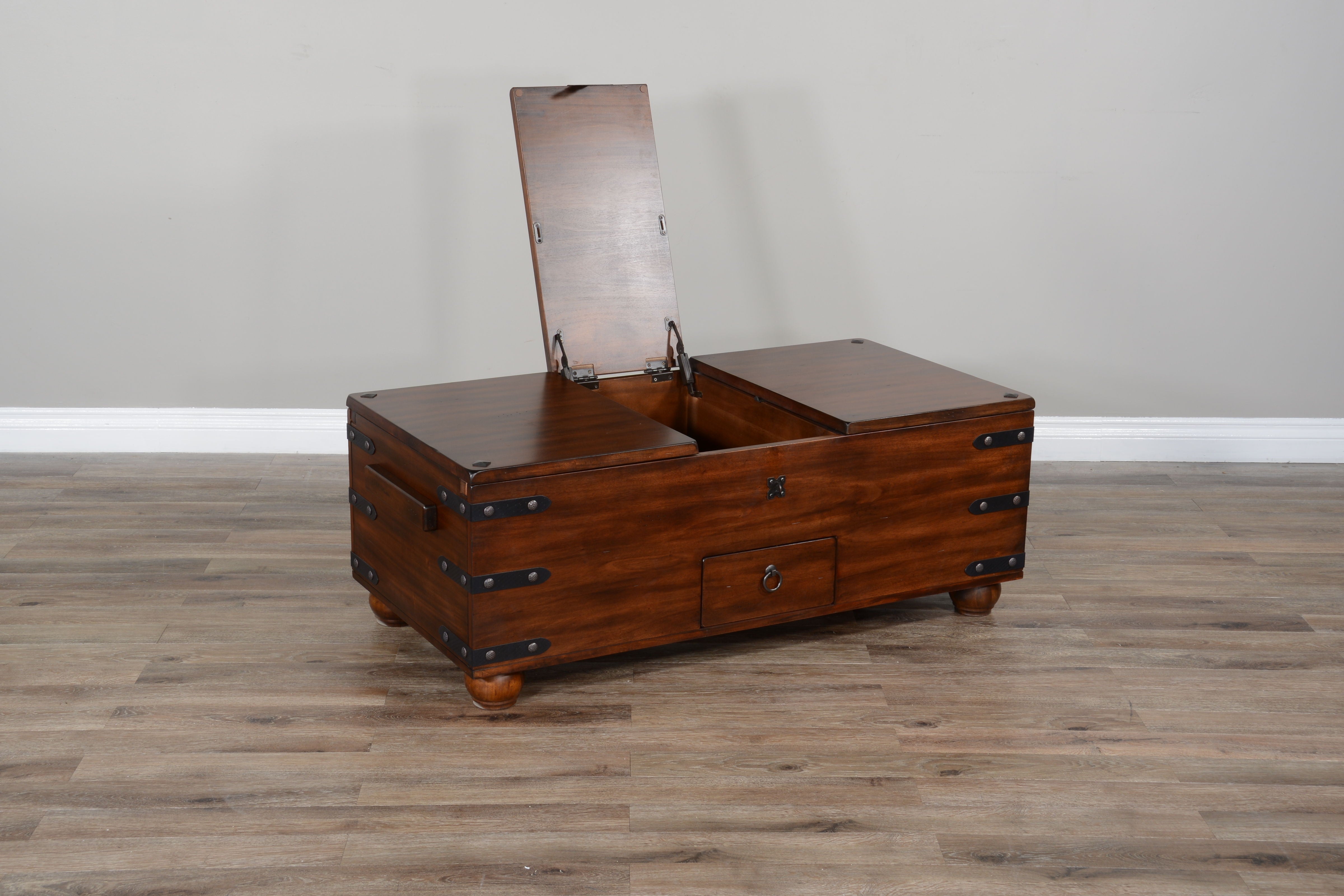 Santa Fe - Trunk Coffee Table - Dark Brown - Premium Coffee Tables from Sunny Designs - Just $801! Shop now at brett interiors