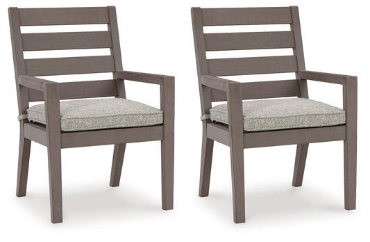 Hillside Barn - Gray / Brown - Arm Chair With Cushion (Set of 2) - Premium Chair Sets from Signature Design by Ashley® - Just $1279.18! Shop now at brett interiors